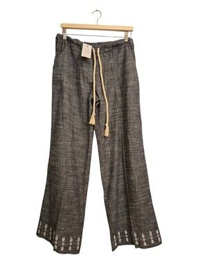 Abrazo Style Wide-Leg Cotton Palazzo Pants Women's Size XL NWT